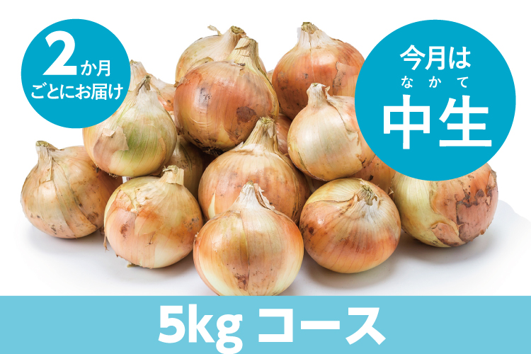 島と暮らす　島の玉ねぎ定期便】５kg：２ヵ月に１回お届け　瀬戸内いいもの通販サイト